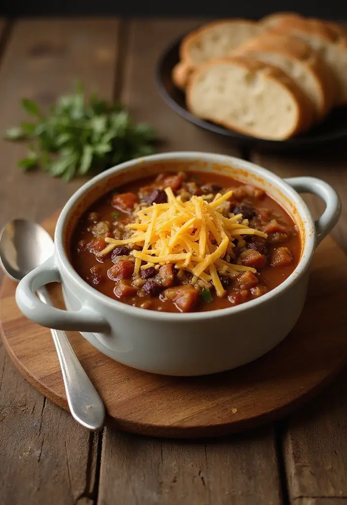 25 Recipes Using French Onion Soup for Delicious Dinners 76 25 Recipes Using French Onion Soup for Delicious Dinners - 12. French Onion Soup Chili