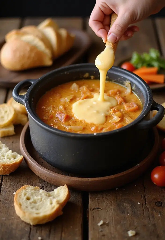25 Recipes Using French Onion Soup for Delicious Dinners 104 25 Recipes Using French Onion Soup for Delicious Dinners - 16. French Onion Soup Fondue