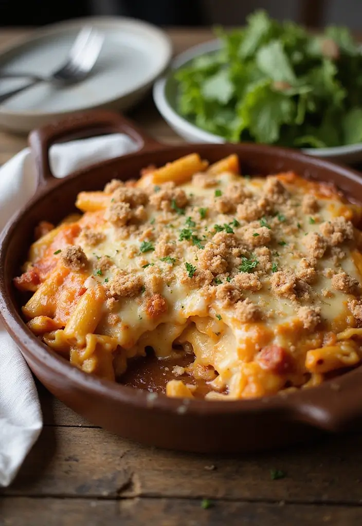 25 Recipes Using French Onion Soup for Delicious Dinners 15 25 Recipes Using French Onion Soup for Delicious Dinners - 3. French Onion Soup Pasta Bake