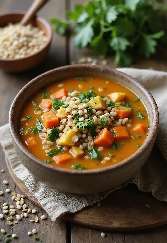 25 Vegetarian Soup and Stew Recipes for Every Season 74 25 Vegetarian Soup and Stew Recipes for Every Season - 12. Vegetable Barley Soup