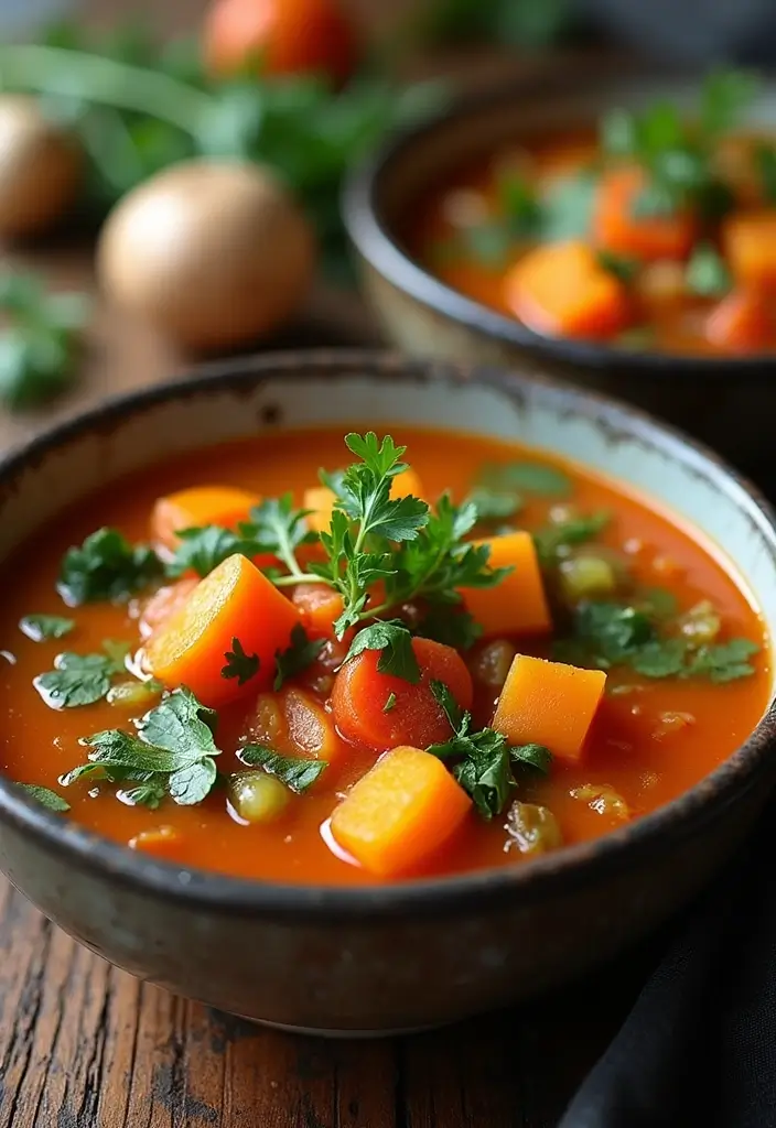 25 Vegetarian Soup and Stew Recipes for Every Season 81 25 Vegetarian Soup and Stew Recipes for Every Season - 13. Twisted Vegetable Soup