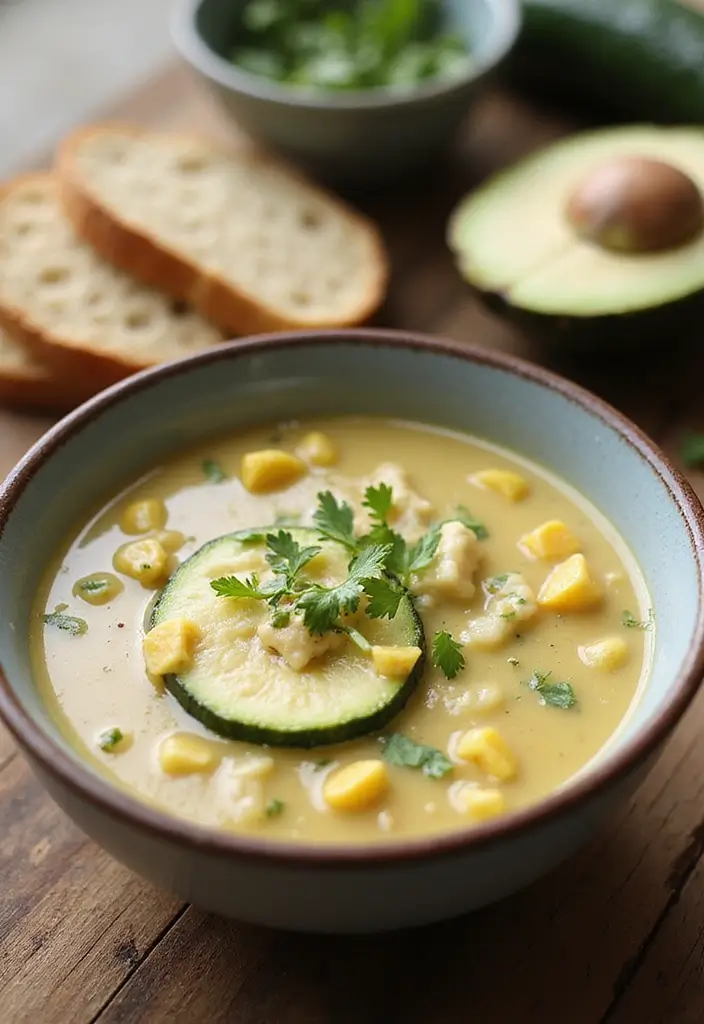 25 Vegetarian Soup and Stew Recipes for Every Season 95 25 Vegetarian Soup and Stew Recipes for Every Season - 15. Warm Zucchini and Corn Chowder
