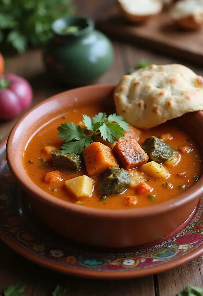 25 Vegetarian Soup and Stew Recipes for Every Season 109 25 Vegetarian Soup and Stew Recipes for Every Season - 17. Moroccan Spiced Vegetable Soup