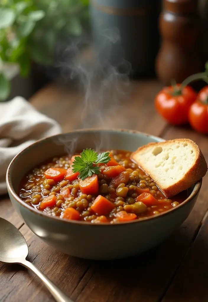 25 Vegetarian Soup and Stew Recipes for Every Season 8 25 Vegetarian Soup and Stew Recipes for Every Season - 2. Hearty Lentil Stew