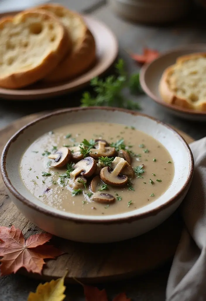 25 Vegetarian Soup and Stew Recipes for Every Season 137 25 Vegetarian Soup and Stew Recipes for Every Season - 21. Creamy Wild Mushroom Soup