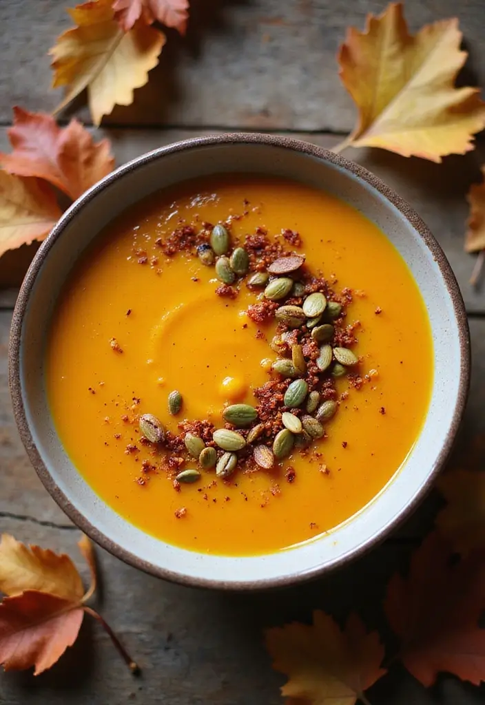 25 Vegetarian Soup and Stew Recipes for Every Season 15 25 Vegetarian Soup and Stew Recipes for Every Season - 3. Spicy Butternut Squash Soup