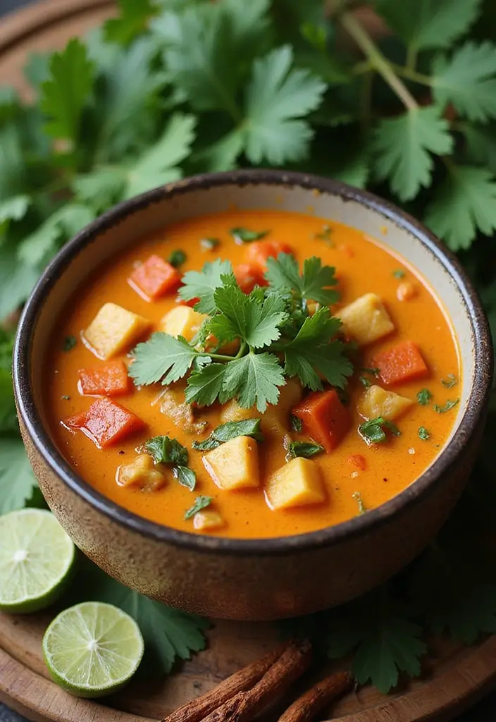 25 Vegetarian Soup and Stew Recipes for Every Season 39 25 Vegetarian Soup and Stew Recipes for Every Season - 7. Thai Coconut Curry Soup