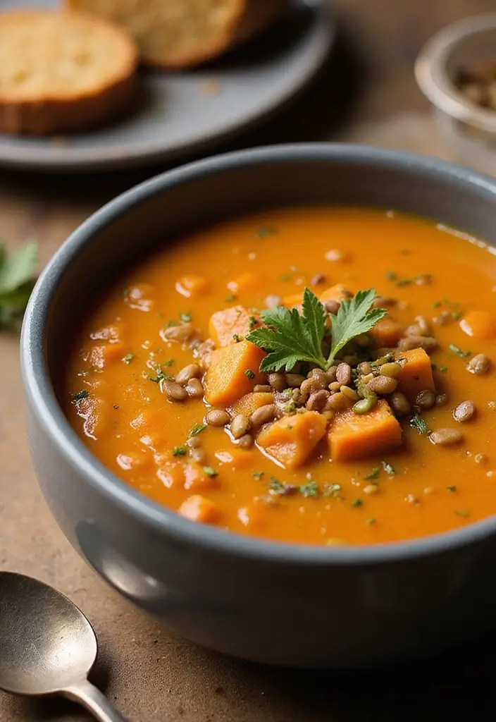 26 Gluten Free Lentil Soup Recipes Packed with Protein 60 26 Gluten Free Lentil Soup Recipes Packed with Protein - 10. Sweet Potato and Lentil Soup