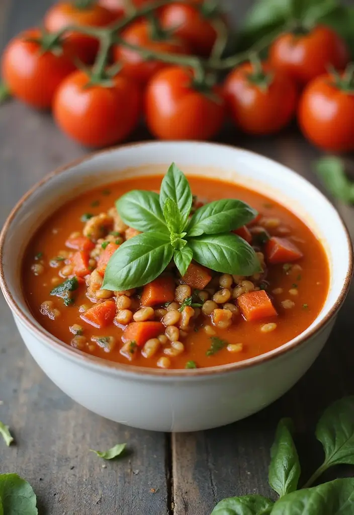 26 Gluten Free Lentil Soup Recipes Packed with Protein 67 26 Gluten Free Lentil Soup Recipes Packed with Protein - 11. Tomato Basil Lentil Soup