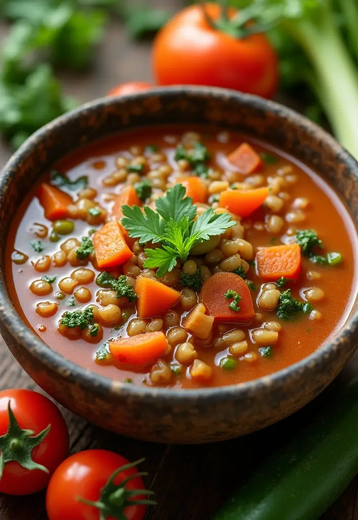 26 Gluten Free Lentil Soup Recipes Packed with Protein 36 26 Gluten Free Lentil Soup Recipes Packed with Protein - 6. Rustic Veggie Lentil Soup
