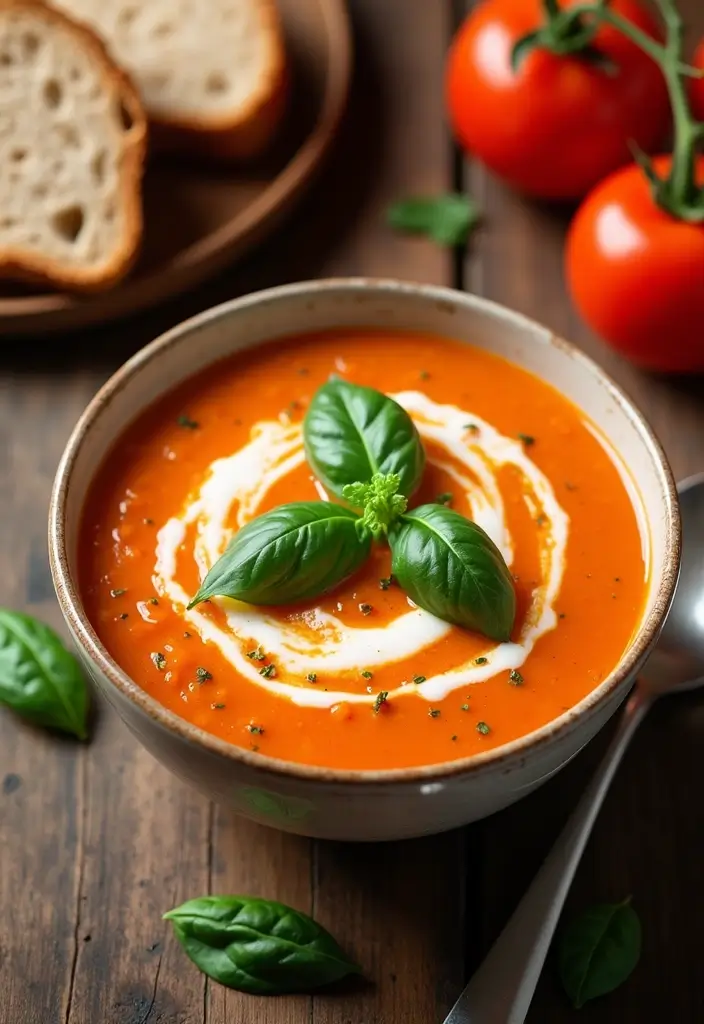 26 Instant Pot Healthy Soup Recipes for Clean Eating 1 26 Instant Pot Healthy Soup Recipes for Clean Eating - 1. Creamy Vegan Tomato Basil Soup