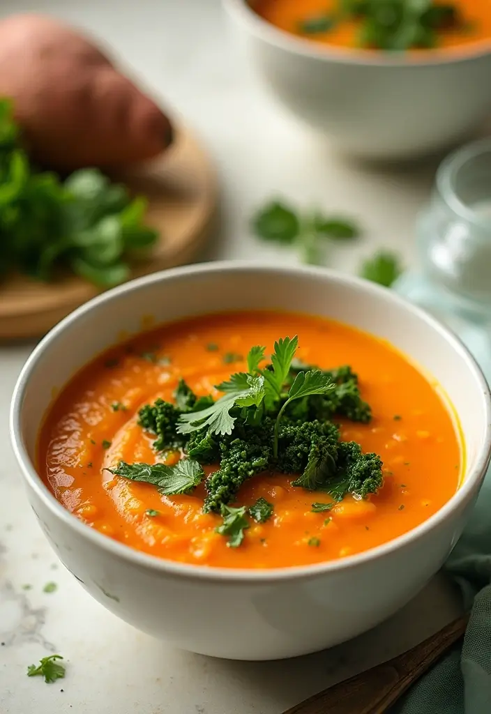 26 Instant Pot Healthy Soup Recipes for Clean Eating 63 26 Instant Pot Healthy Soup Recipes for Clean Eating - 11. Sweet Potato and Kale Soup
