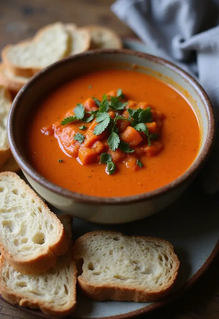 26 Instant Pot Healthy Soup Recipes for Clean Eating 84 26 Instant Pot Healthy Soup Recipes for Clean Eating - 14. Roasted Red Pepper Soup
