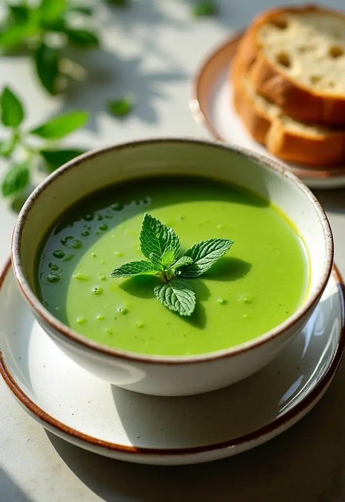 26 Instant Pot Healthy Soup Recipes for Clean Eating 105 26 Instant Pot Healthy Soup Recipes for Clean Eating - 17. Pea and Mint Soup