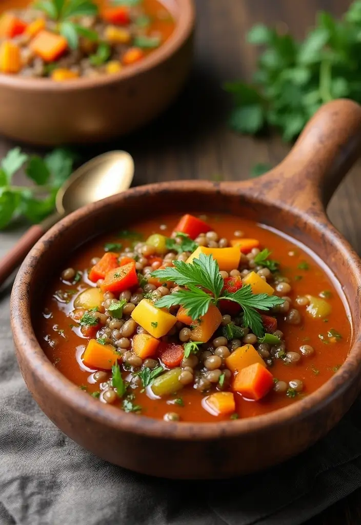 26 Instant Pot Healthy Soup Recipes for Clean Eating 6 26 Instant Pot Healthy Soup Recipes for Clean Eating - 2. Hearty Lentil and Vegetable Soup