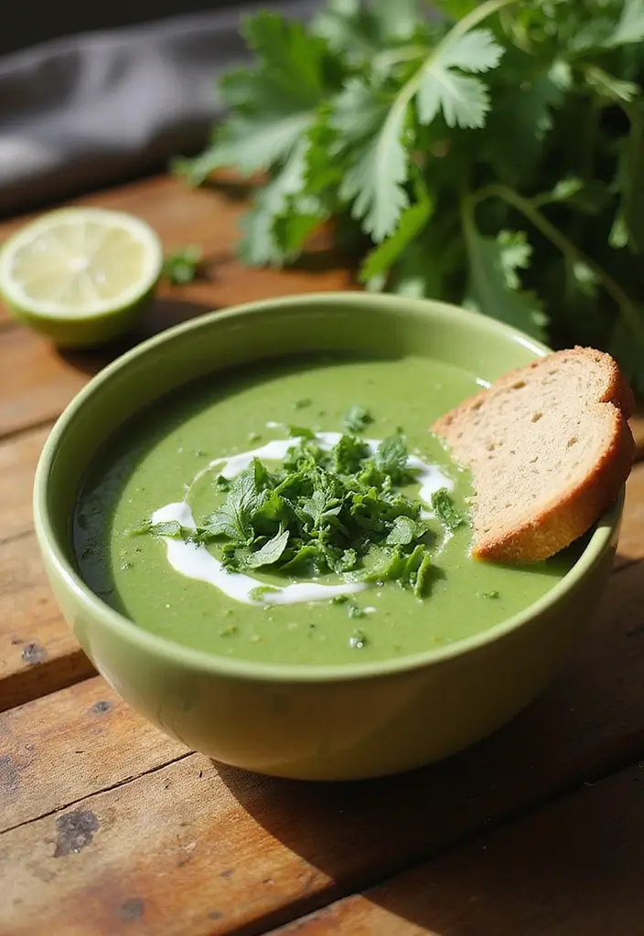 26 Instant Pot Healthy Soup Recipes for Clean Eating 136 26 Instant Pot Healthy Soup Recipes for Clean Eating - 22. Green Goddess Soup