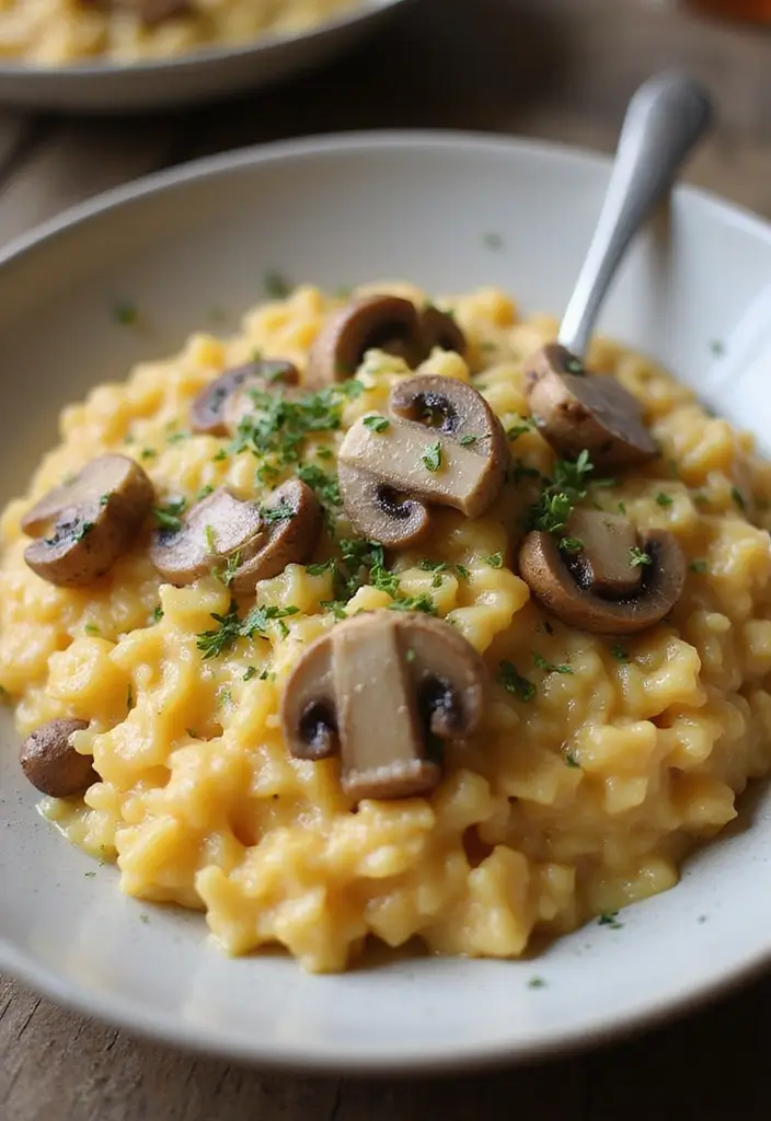 26 Recipes with Canned Cheddar Cheese Soup That Taste Homemade 131 26 Recipes with Canned Cheddar Cheese Soup That Taste Homemade - 21. Cheddar Cheese and Mushroom Risotto