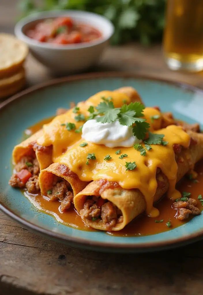 26 Recipes with Canned Cheddar Cheese Soup That Taste Homemade 138 26 Recipes with Canned Cheddar Cheese Soup That Taste Homemade - 22. Cheddar Cheese and Beef Enchiladas