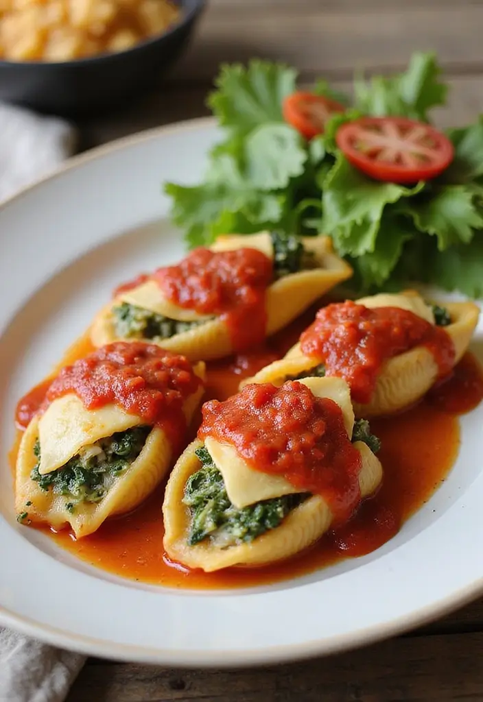 26 Recipes with Canned Cheddar Cheese Soup That Taste Homemade 22 26 Recipes with Canned Cheddar Cheese Soup That Taste Homemade - 4. Cheddar Cheese and Spinach Stuffed Shells