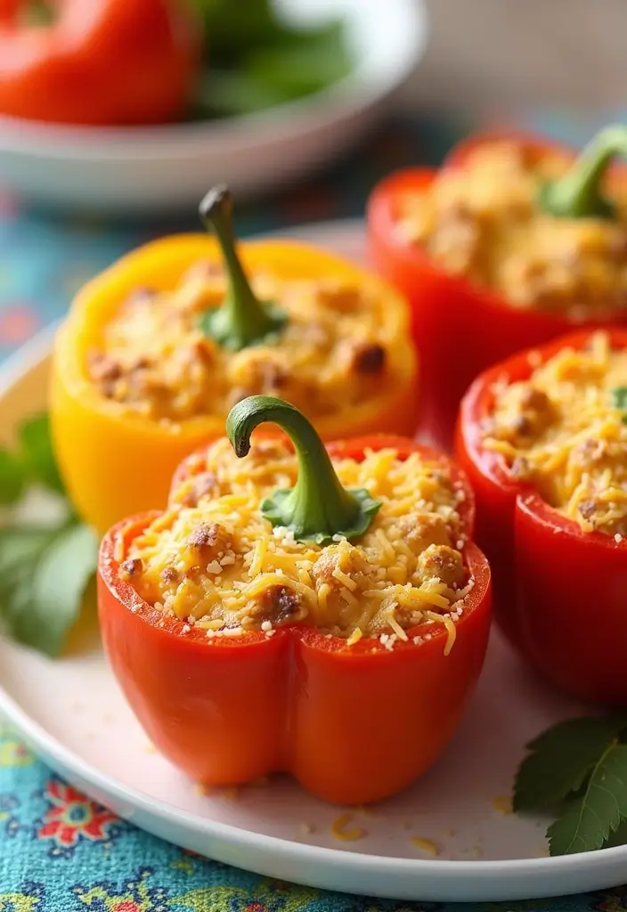 26 Recipes with Canned Cheddar Cheese Soup That Taste Homemade 51 26 Recipes with Canned Cheddar Cheese Soup That Taste Homemade - 9. Cheddar Cheese Stuffed Peppers