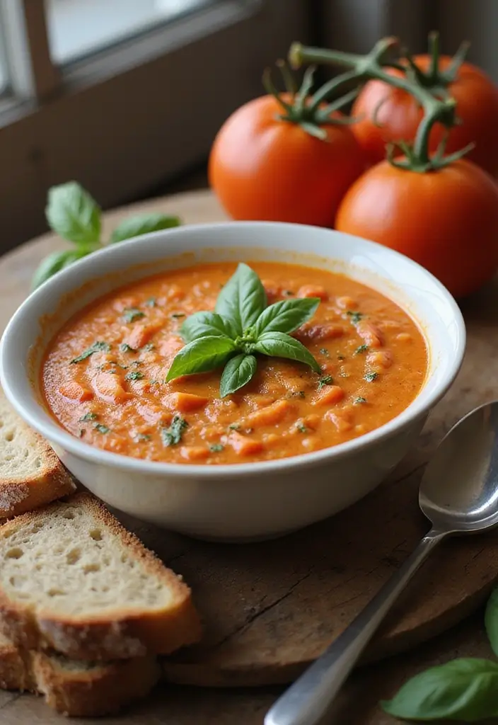 26 Whole Food Plant Based Soup Recipes Full of Flavor 1 26 Whole Food Plant Based Soup Recipes Full of Flavor - 1. Creamy Tomato Basil Soup