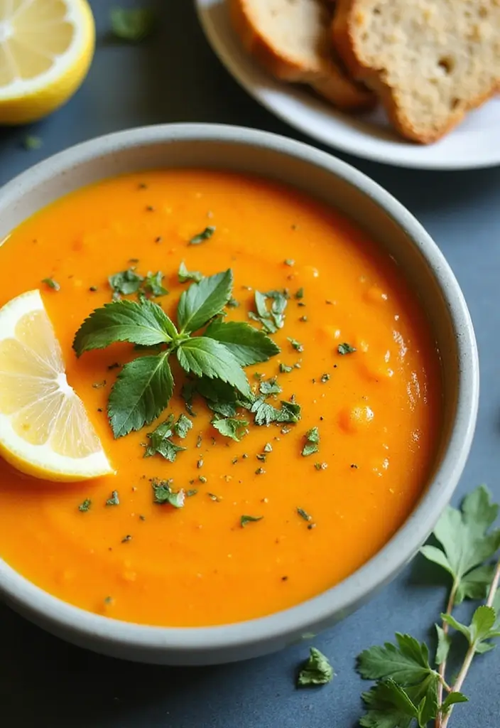 26 Whole Food Plant Based Soup Recipes Full of Flavor 58 26 Whole Food Plant Based Soup Recipes Full of Flavor - 10. Carrot Ginger Soup