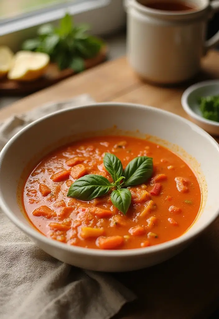 26 Whole Food Plant Based Soup Recipes Full of Flavor 79 26 Whole Food Plant Based Soup Recipes Full of Flavor - 13. Roasted Red Pepper and Tomato Soup