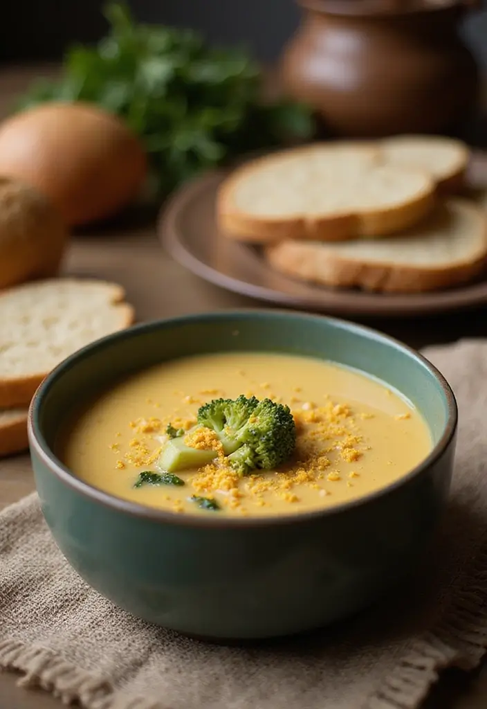 26 Whole Food Plant Based Soup Recipes Full of Flavor 114 26 Whole Food Plant Based Soup Recipes Full of Flavor - 18. Broccoli and Cheddar Soup (Vegan Style)