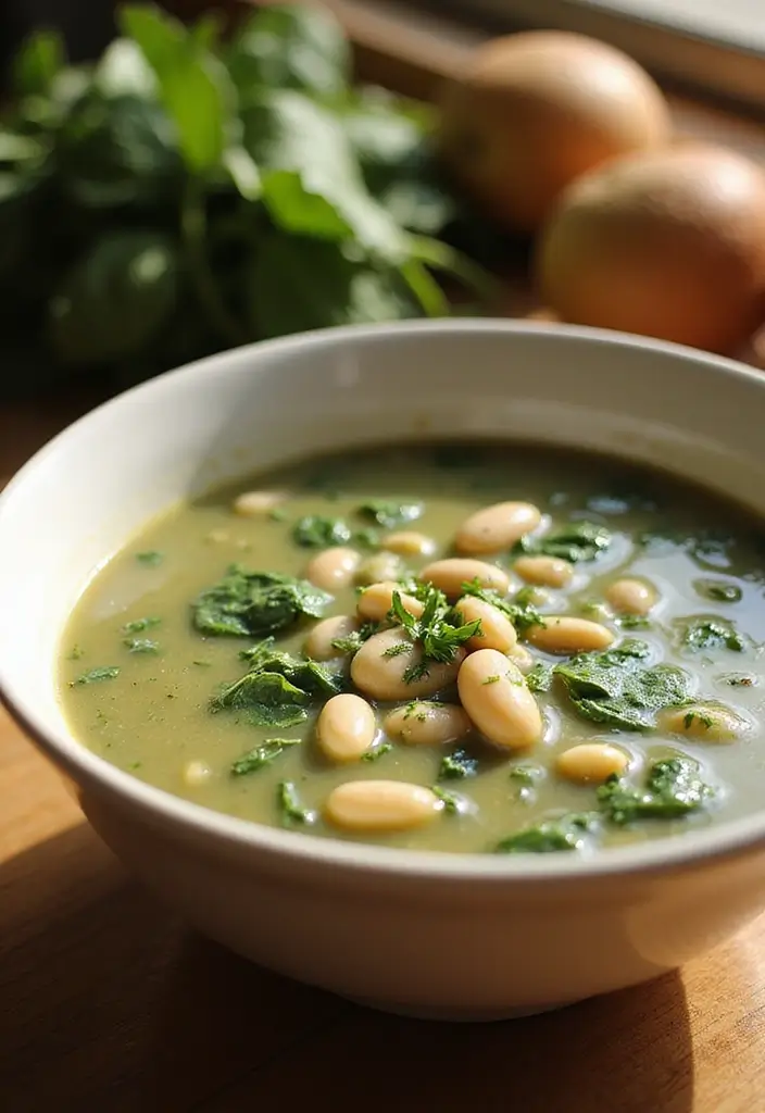 26 Whole Food Plant Based Soup Recipes Full of Flavor 121 26 Whole Food Plant Based Soup Recipes Full of Flavor - 19. Creamy Spinach and White Bean Soup