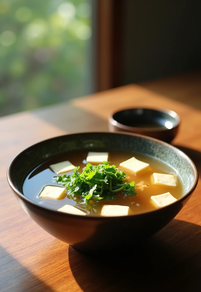 26 Whole Food Plant Based Soup Recipes Full of Flavor 34 26 Whole Food Plant Based Soup Recipes Full of Flavor - 6. Miso Soup with Tofu and Greens