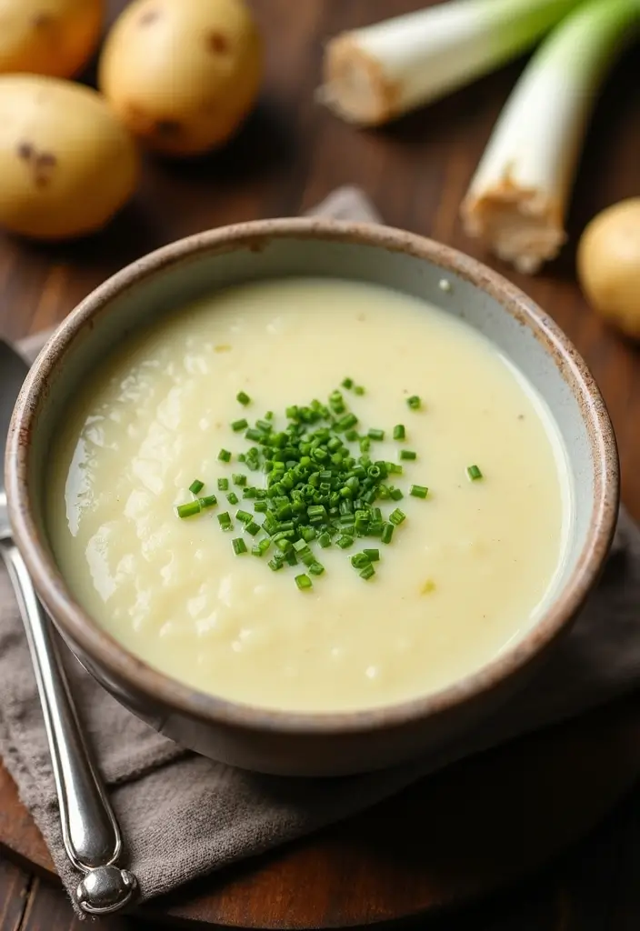 27 Healthy Clean Eating Crock Pot Soup Recipes to Try This Week - 11. Creamy Potato Leek Soup