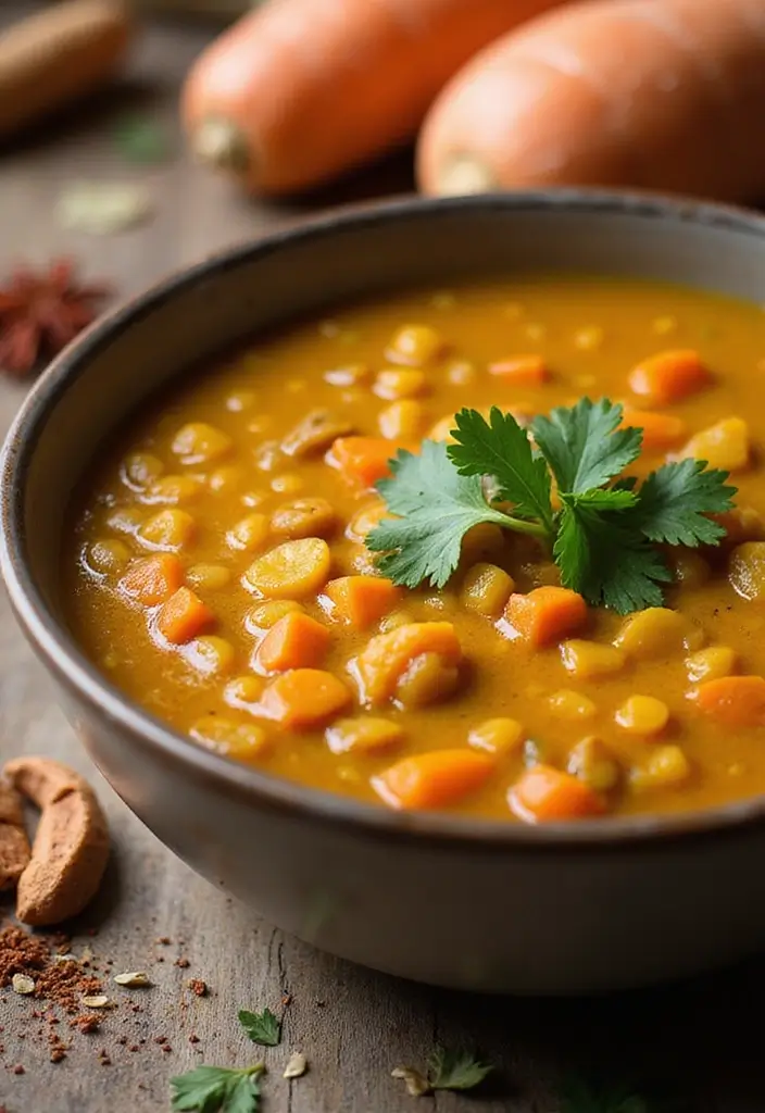 27 Healthy Clean Eating Crock Pot Soup Recipes to Try This Week - 13. Curried Carrot and Lentil Soup