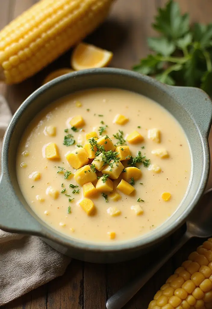 27 Healthy Clean Eating Crock Pot Soup Recipes to Try This Week - 26. Creamy Corn Chowder