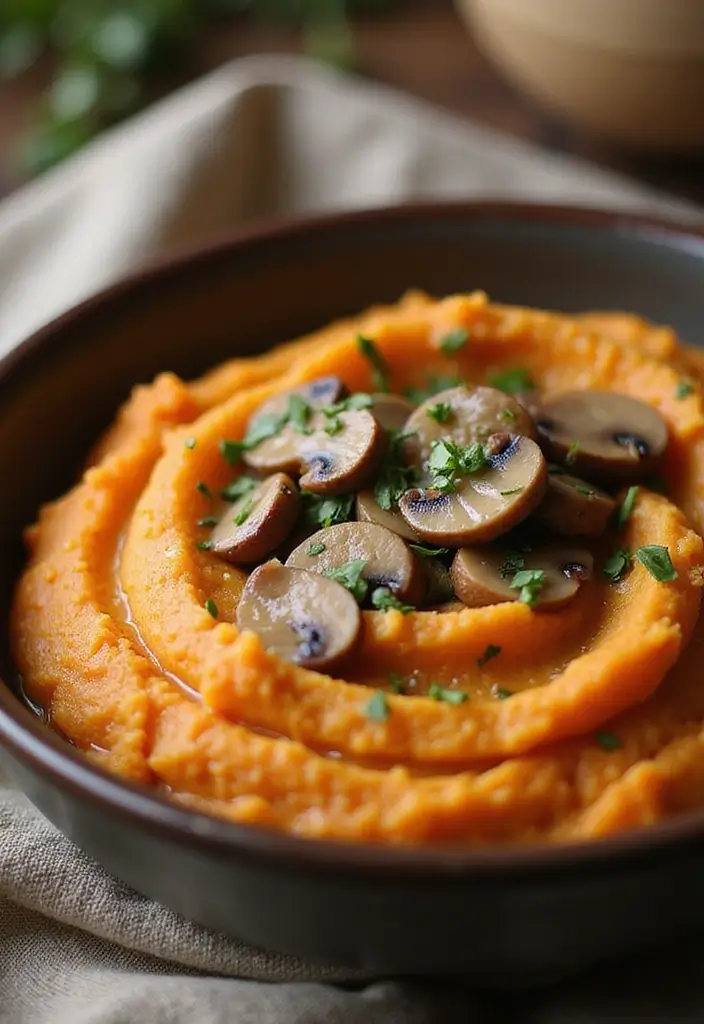 27 Recipes Using a Can of Mushroom Soup for Busy Nights 142 27 Recipes Using a Can of Mushroom Soup for Busy Nights - 22. Mushroom Soup and Sweet Potato Mash