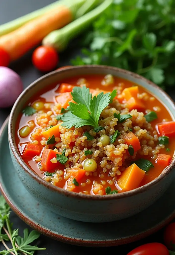 28 Dried Vegetable Soup Mix Recipes for Pantry Cooking 97 28 Dried Vegetable Soup Mix Recipes for Pantry Cooking - 15. Quinoa Vegetable Soup Mix