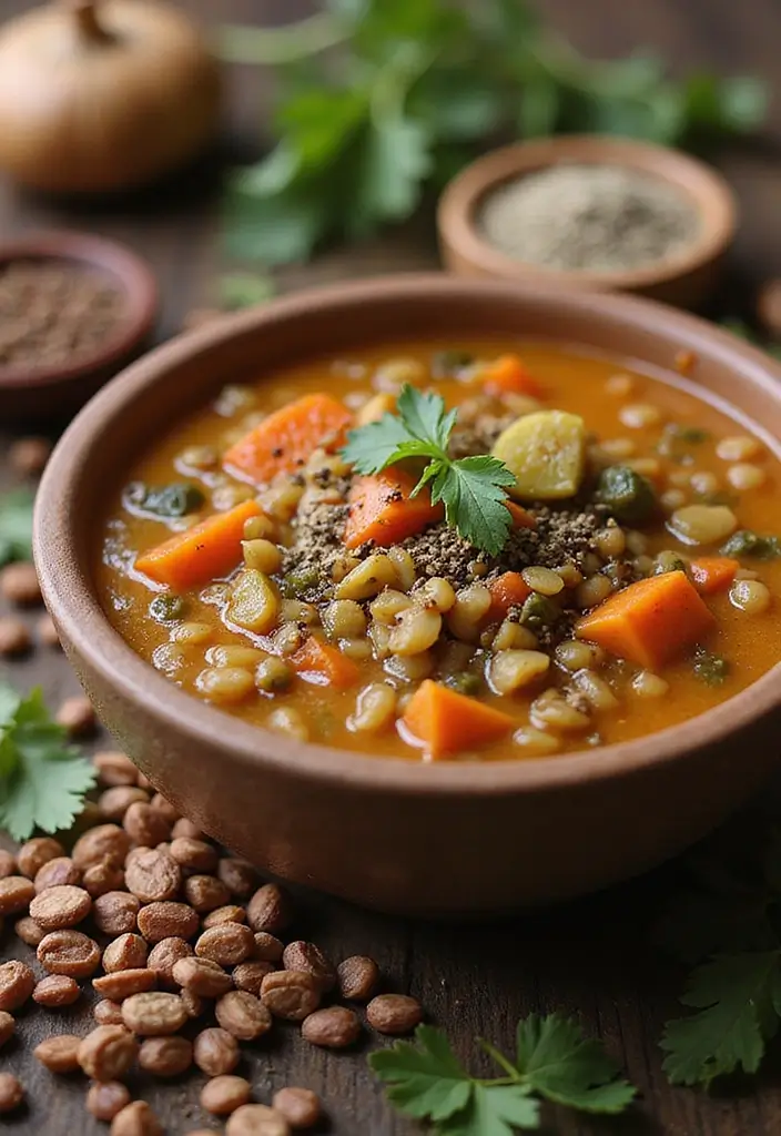 28 Dried Vegetable Soup Mix Recipes for Pantry Cooking 8 28 Dried Vegetable Soup Mix Recipes for Pantry Cooking - 2. Hearty Lentil Vegetable Soup Mix