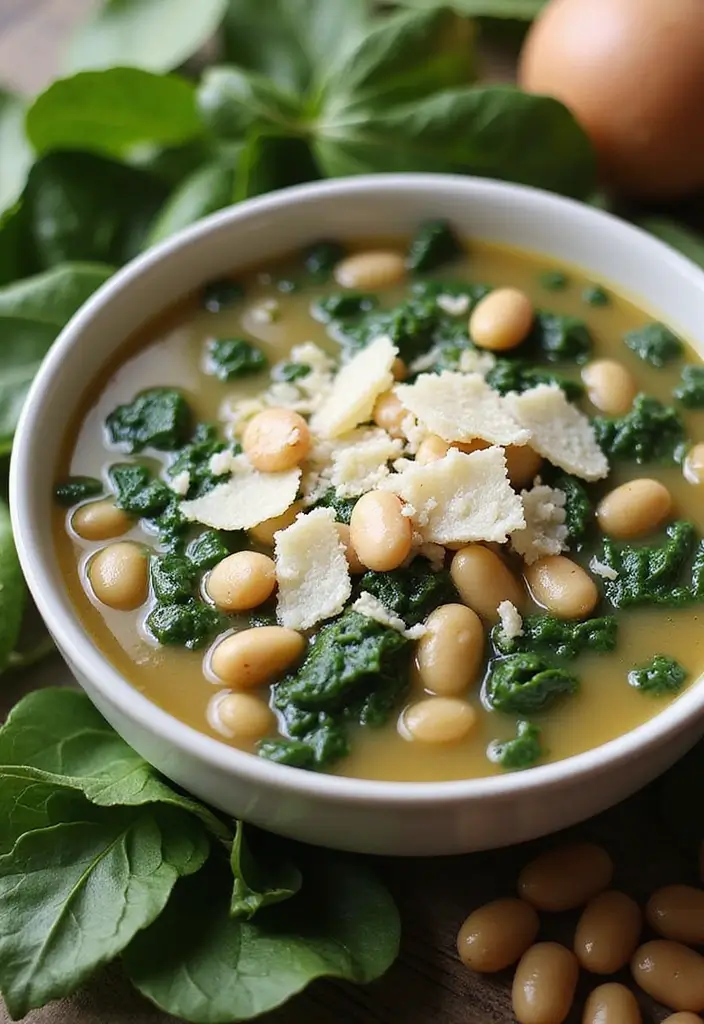 28 Instant Pot Healthy Vegetarian Soup Recipes for Every Day 67 28 Instant Pot Healthy Vegetarian Soup Recipes for Every Day - 11. Spinach and White Bean Soup