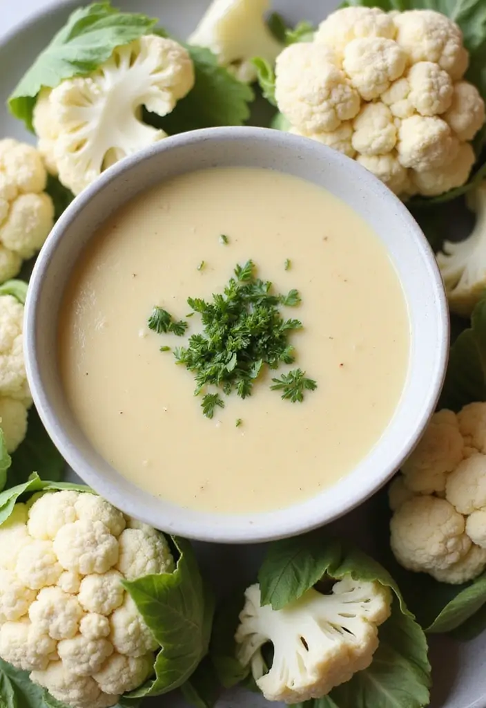 28 Instant Pot Healthy Vegetarian Soup Recipes for Every Day 74 28 Instant Pot Healthy Vegetarian Soup Recipes for Every Day - 12. Creamy Cauliflower Soup