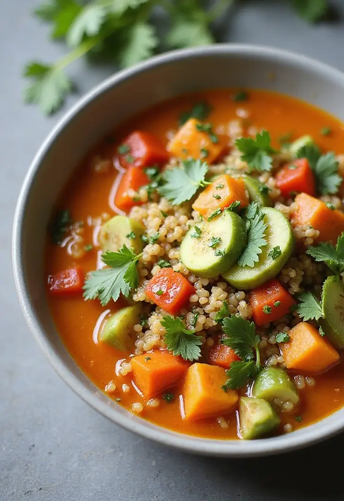28 Instant Pot Healthy Vegetarian Soup Recipes for Every Day 109 28 Instant Pot Healthy Vegetarian Soup Recipes for Every Day - 17. Vegetable Quinoa Soup