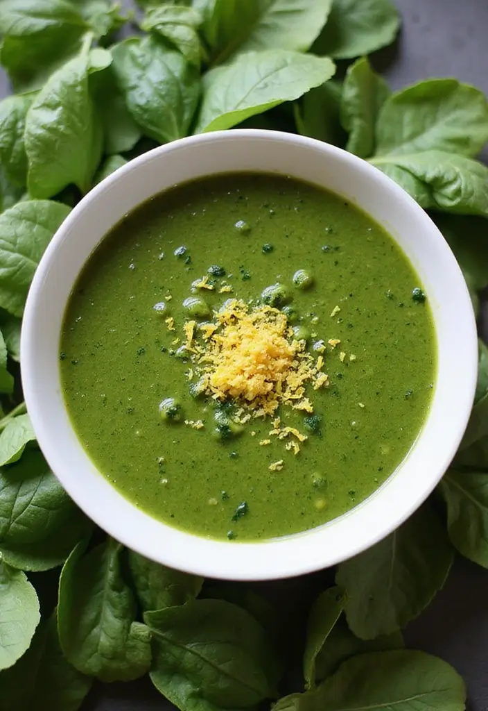 28 Instant Pot Healthy Vegetarian Soup Recipes for Every Day 123 28 Instant Pot Healthy Vegetarian Soup Recipes for Every Day - 19. Garlic and Spinach Soup