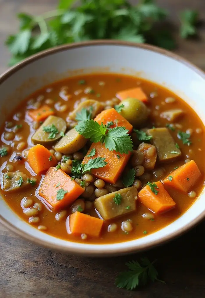 28 Instant Pot Healthy Vegetarian Soup Recipes for Every Day 8 28 Instant Pot Healthy Vegetarian Soup Recipes for Every Day - 2. Hearty Vegetable Lentil Soup