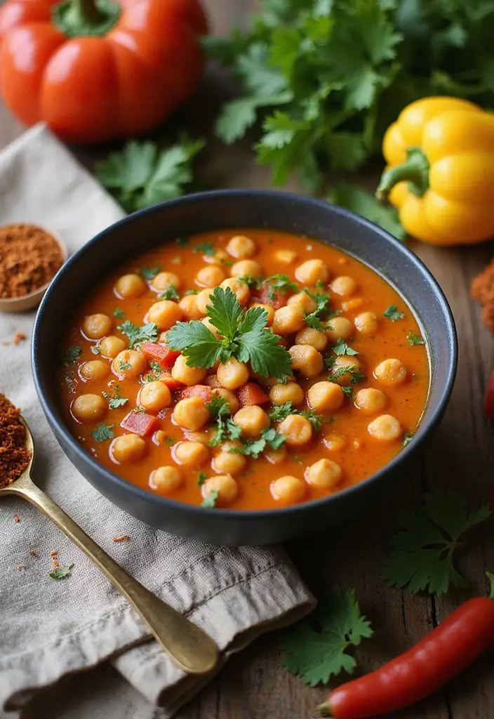 28 Instant Pot Healthy Vegetarian Soup Recipes for Every Day 147 28 Instant Pot Healthy Vegetarian Soup Recipes for Every Day - 23. Mediterranean Chickpea Soup