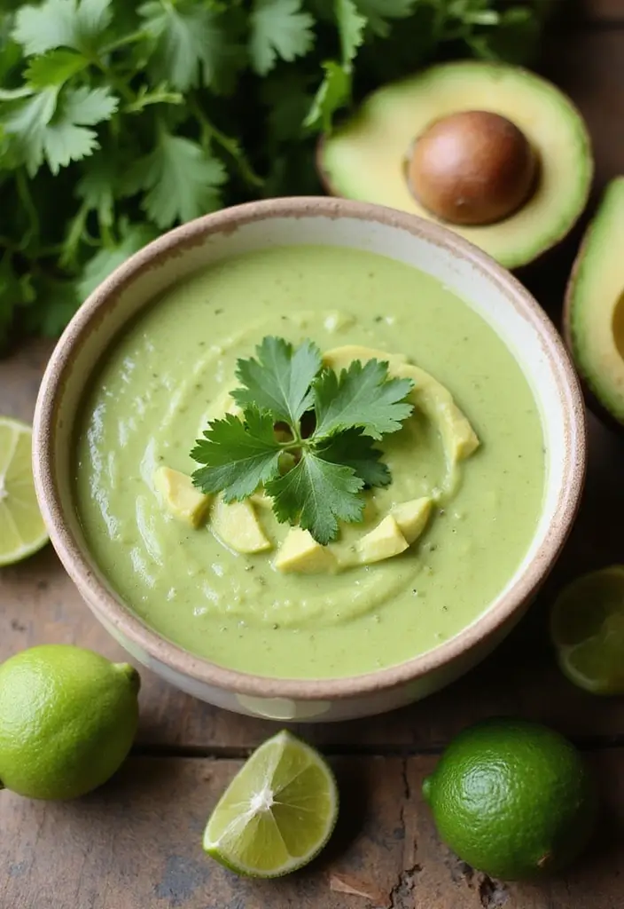 28 Instant Pot Healthy Vegetarian Soup Recipes for Every Day 159 28 Instant Pot Healthy Vegetarian Soup Recipes for Every Day - 25. Creamy Avocado Soup