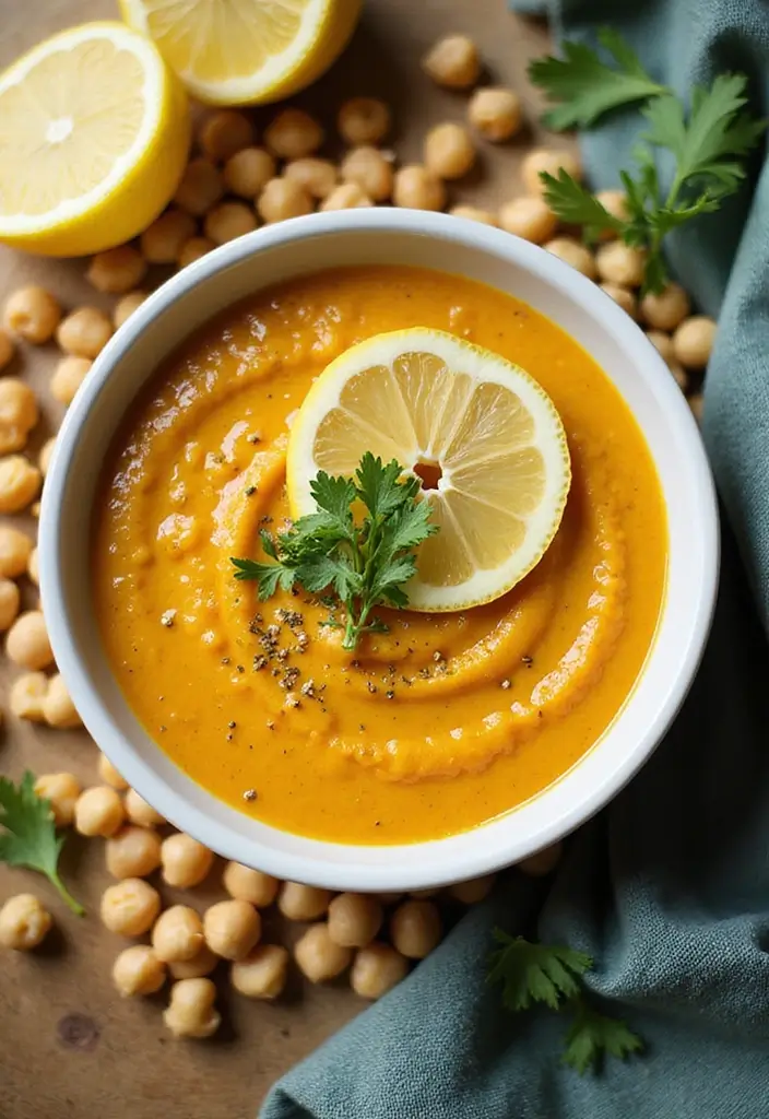 28 Instant Pot Healthy Vegetarian Soup Recipes for Every Day 173 28 Instant Pot Healthy Vegetarian Soup Recipes for Every Day - 27. Creamy Lemon Chickpea Soup