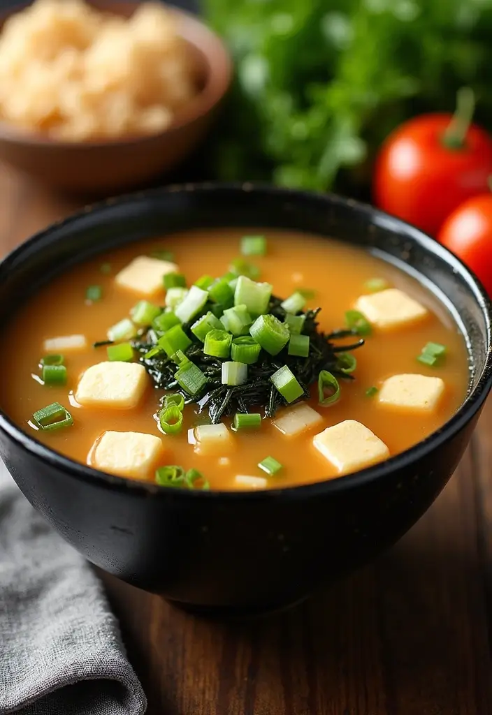 28 Instant Pot Healthy Vegetarian Soup Recipes for Every Day 180 28 Instant Pot Healthy Vegetarian Soup Recipes for Every Day - 28. Miso Soup with Tofu