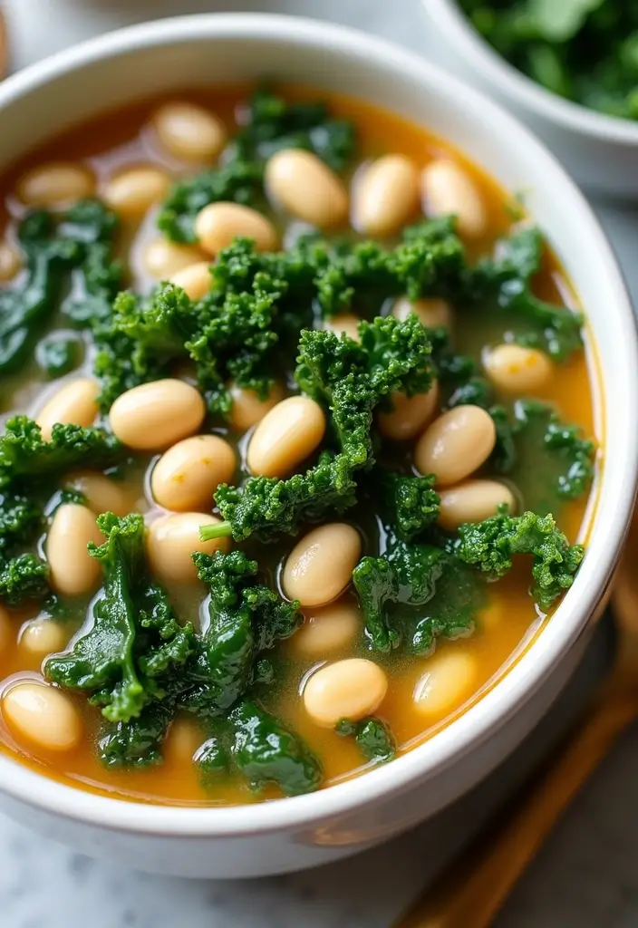 28 Keto Low Carb Soup Recipes to Keep You Full and Fit 91 28 Keto Low Carb Soup Recipes to Keep You Full and Fit - 15. White Bean & Kale Soup