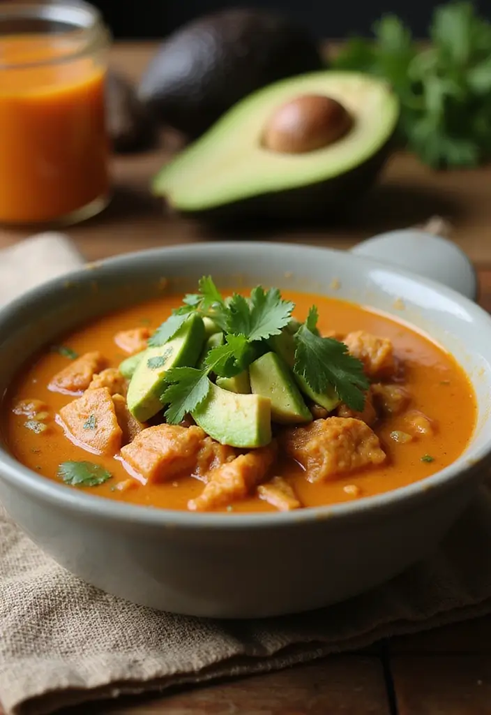 28 Keto Low Carb Soup Recipes to Keep You Full and Fit 8 28 Keto Low Carb Soup Recipes to Keep You Full and Fit - 2. Spicy Chicken & Avocado Soup