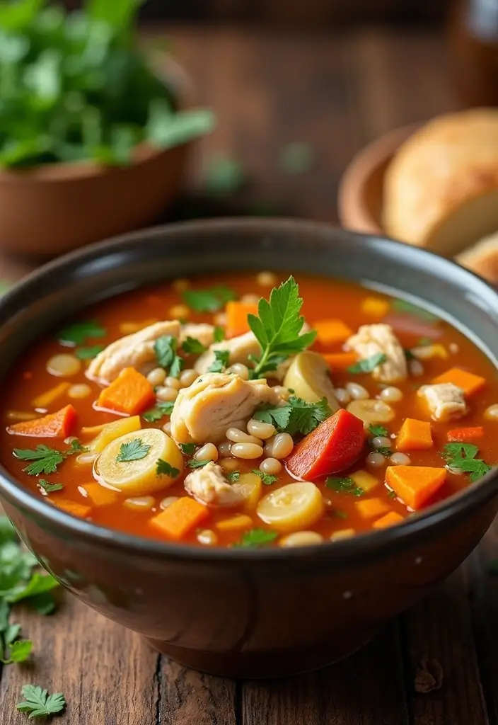 28 Keto Low Carb Soup Recipes to Keep You Full and Fit 159 28 Keto Low Carb Soup Recipes to Keep You Full and Fit - 25. Chicken & Vegetable Soup