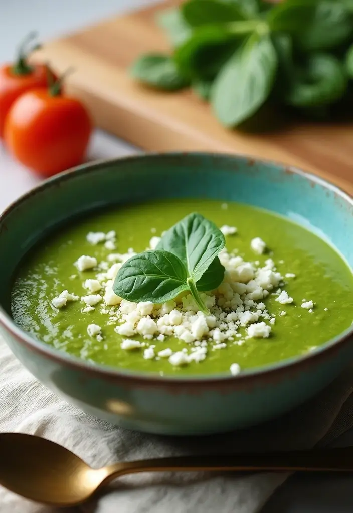 28 Keto Low Carb Soup Recipes to Keep You Full and Fit 171 28 Keto Low Carb Soup Recipes to Keep You Full and Fit - 27. Spinach and Feta Soup