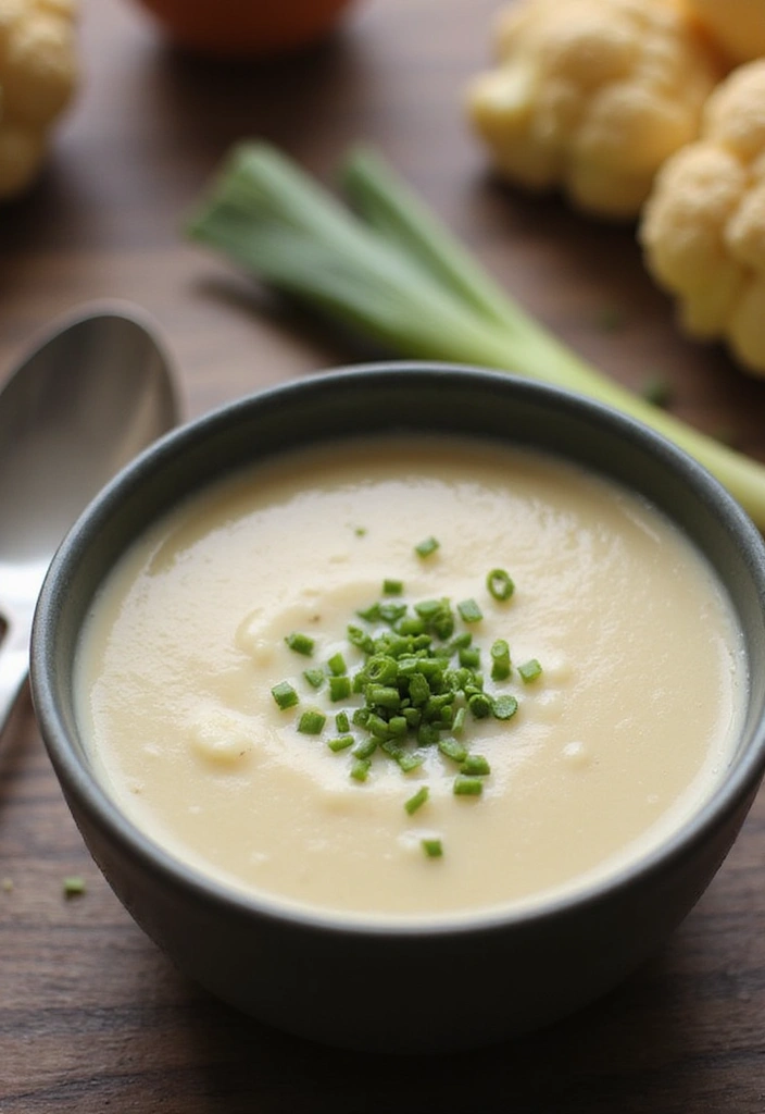 28 Keto Low Carb Soup Recipes to Keep You Full and Fit 32 28 Keto Low Carb Soup Recipes to Keep You Full and Fit - 6. Cauliflower and Leek Soup